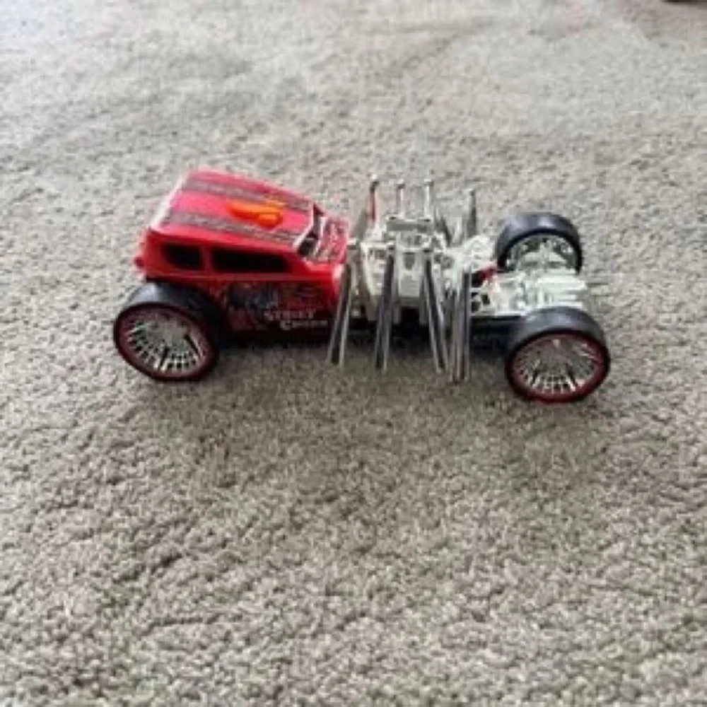 Red Chrome Hot Rod Toy Car - Kids Collectible